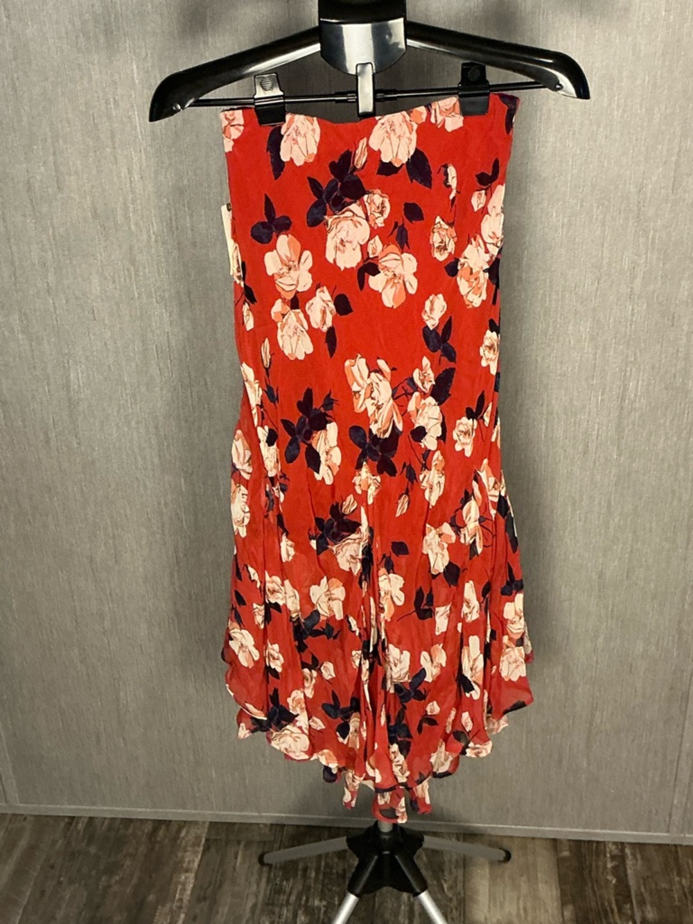 Maeve Rust Floral High-Low Ruffle Skirt Size XS - Picture 10 of 12